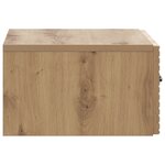 vidaXL Cabinet de chevet mural 2 Pièces Chêne artisanal 49 x 34 5 x 20 cm