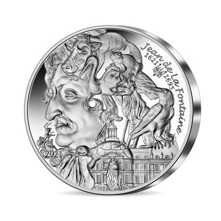 Monnaie de 20€ Argent - Jean de La Fontaine - L'art de la Plume - BE 2021