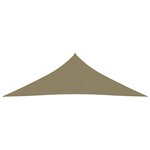 vidaXL Voile de parasol tissu oxford triangulaire 5x5x6 m beige