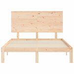 vidaXL Cadre de lit sans matelas 120x200 cm bois de pin massif