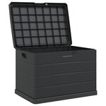 vidaXL Boîte de Rangement de Jardin Anthracite 77.5 x 54.5 x 53 cm