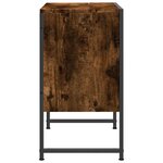 vidaXL Armoire lavabo de salle de bain chêne fumé 60x33x60 cm