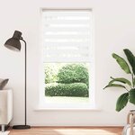 vidaXL Store zèbre blanc 100x230 cm largeur du tissu 95 9cm polyester