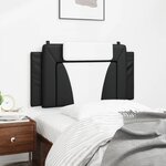 vidaXL Coussin de tête de lit Viana noir et blanc 100 cm similicuir
