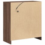 vidaXL Buffet avec LED chêne marron 77x34x85 cm bois d'ingénierie