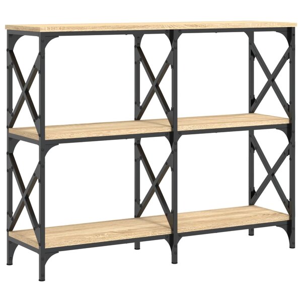 vidaXL Table console chêne sonoma 100x28x80 5 cm bois d'ingénierie