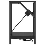 vidaXL Cabinet de chevet Chêne noir 38 x 30 x 48 cm Bois d'ingénierie