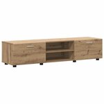 vidaXL Ensemble meuble TV FLORIN Chêne artisanal Bois d'ingénierie