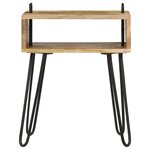 vidaXL Table de chevet Bois de manguier massif 40 x 34 x 47 cm