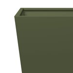 vidaXL Jardinière vert olive 30x30x30 cm acier