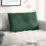vidaXL Coussin de Dos Vert Jungle 80 x 50 cm Tissu en velours côtelé