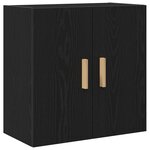Armoire murale en chêne noir vidaXL - 60x30x60 cm  Fabriquée en bois d'ingénierie