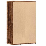 vidaXL Bibliothèque vieux bois 50x25x80 cm bois d'ingénierie