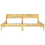 vidaXL Cadre de lit sans matelas Bois de récupération massif 200x200cm