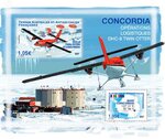 Bloc 2 timbres TAAF - Twin Otter à Concordia