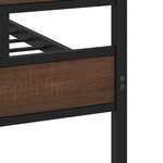 vidaXL Cadre de lit sans matelas avec tête de lit pied de lit 90x200cm