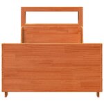 vidaXL Cadre de lit sans matelas cire marron 90x190 cm bois pin massif