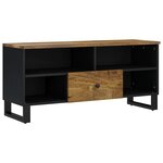 vidaXL Meuble TV 100x33x46 cm bois de manguier et d'ingénierie