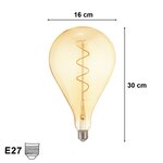 Ampoule e27 led filament 8w montgolfière - silamp