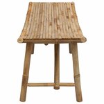 vidaXL Banc de jardin 110 x 45 x 50 cm Bambou Naturel Rectangulaire