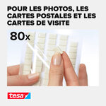 TACK Pâte à fixer UNIVERSAL 80 pastilles 9x12mm amovible blanc TESA