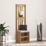 vidaXL Portemanteau SANDNES 45x40x159 5 cm bois massif pin