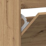 vidaXL Cabinet à chaussures Chêne artisanal 80 x 21 x 163 5 cm