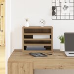 vidaXL Organisateur de bureau Chêne 36x26x29 5 cm Bois d'ingénierie
