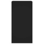 vidaXL Meuble TV mural avec lumières LED noir 40 5x35x80 cm