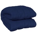 vidaXL Couverture lestée Bleu 155x220 cm 7 kg Tissu