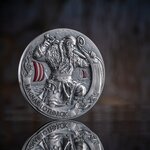 RAGNAR LOTHBROK The Way to Valhalla 2 Oz Silver Coin 2000 Francs Cameroon 2024