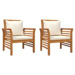 Salon de jardin meuble d'extérieur ensemble de mobilier 4 pièces avec coussins bois massif d'acacia 02_0016123