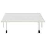 vidaXL Cadre de lit sans matelas pliable blanc 107x203 cm acier