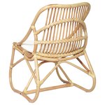 Vidaxl chaise en rotin lin
