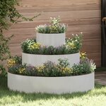 vidaXL Pot en métal Acier inoxydable Grand Résistant Cylindrique