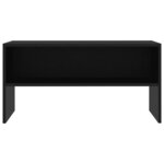 vidaXL Meuble TV Noir 80x40x40 cm Bois d’ingénierie