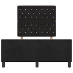 vidaXL Cadre de lit avec tête de lit Noir 120 x 200 cm Velours