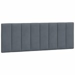 vidaXL Cadre de lit sans matelas Hanko gris foncé 140x200 cm velours