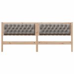 vidaXL Tête de lit Autre Marron et taupe 200 cm Bois massif en pin
