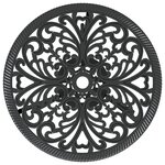 vidaXL Ensemble de bistro 3 Pièces Aluminium coulé Noir