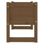 vidaXL Jardinière Marron miel 78x40x52 cm Bois massif de pin