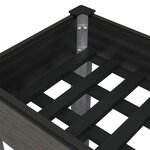 vidaXL Lit surélevé de jardin avec étagère Gris 120x50x75 cm WPC