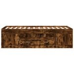 vidaXL Lit de jour et tiroirs chêne fumé 75x190 cm bois d'ingénierie