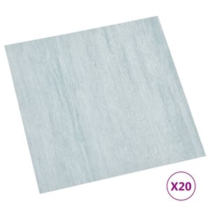 vidaXL Dalles de plancher autoadhésives 20 Pièces PVC 1 86 m² vert