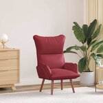vidaXL Fauteuil relaxant Rouge bordeaux 69 x 74 x 93 cm Faux cuir