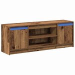 vidaXL Meuble TV Marron 139 5 x 34 x 50 cm Bois d'ingénierie