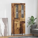 vidaXL Haut Armoire Bois Ancien 69 5 x 34 x 180 cm Bois d'ingénierie