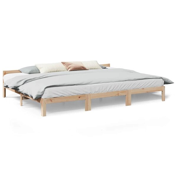 VidaXL Cadre de lit familial sans matelas 270x200cm bois massif de pin