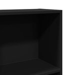 vidaXL Bibliothèque noir 60x24x143 cm bois d'ingénierie