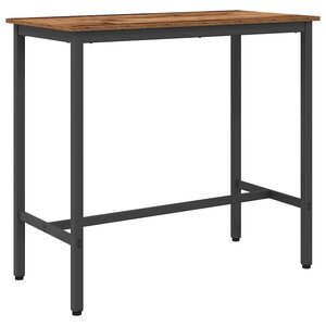 vidaXL table Bois ancien 100 x 50 x 90 5 cm Bois d'ingénierie et acier